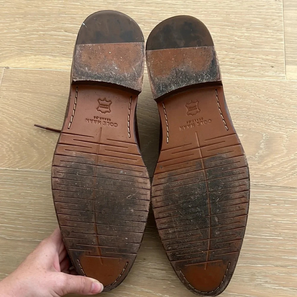 Cole Haan Men's Washington Grand Laser Wingtip Oxford Size 11 Dress Classic Nice - Picture 7 of 9